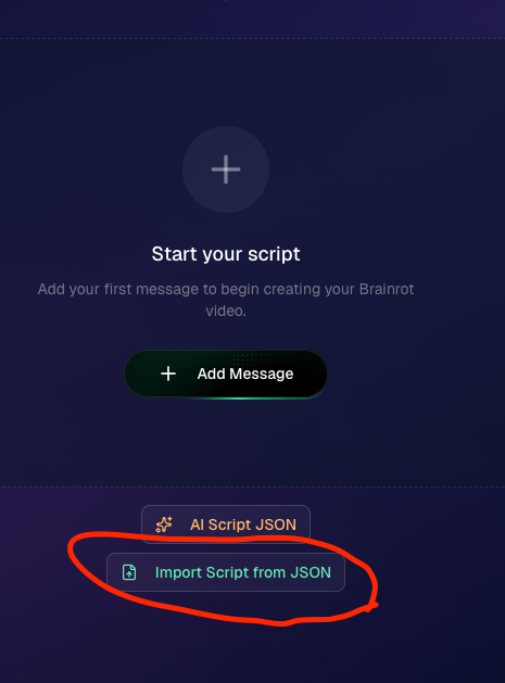 Upload character step 2
